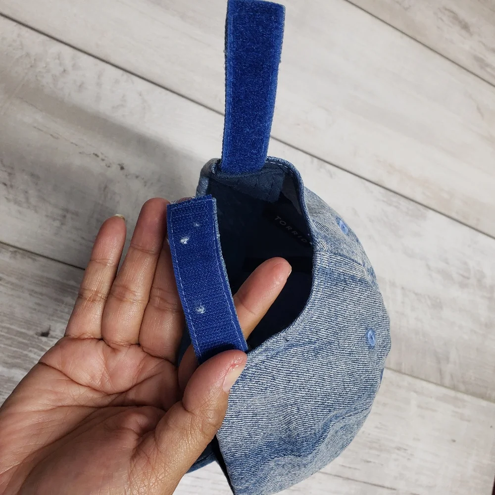Torrid Denim Baseball Cap Hat The Style Club Babe Hook & Loop Closure
